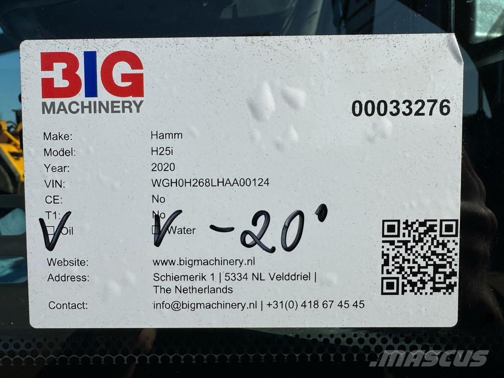 Hamm H25i Vieno būgno volai