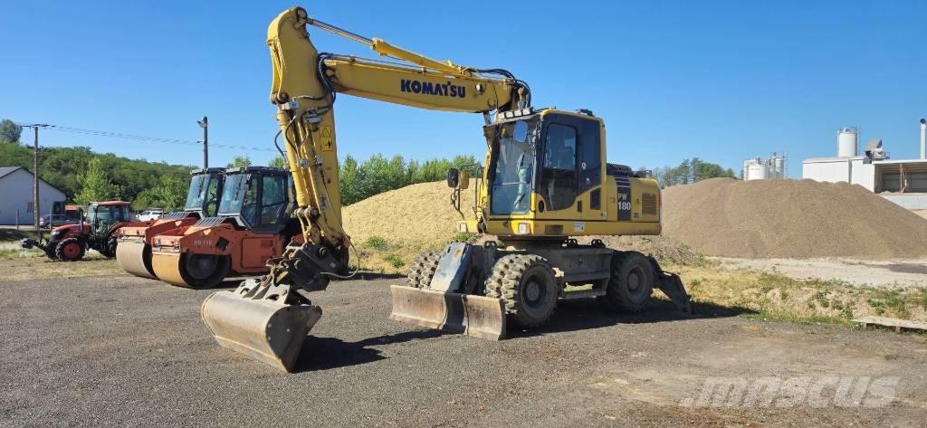 Komatsu PW 180-7EO Ratiniai ekskavatoriai