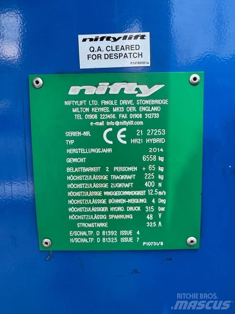 Niftylift HR 21 D E Alkūniniai keltuvai