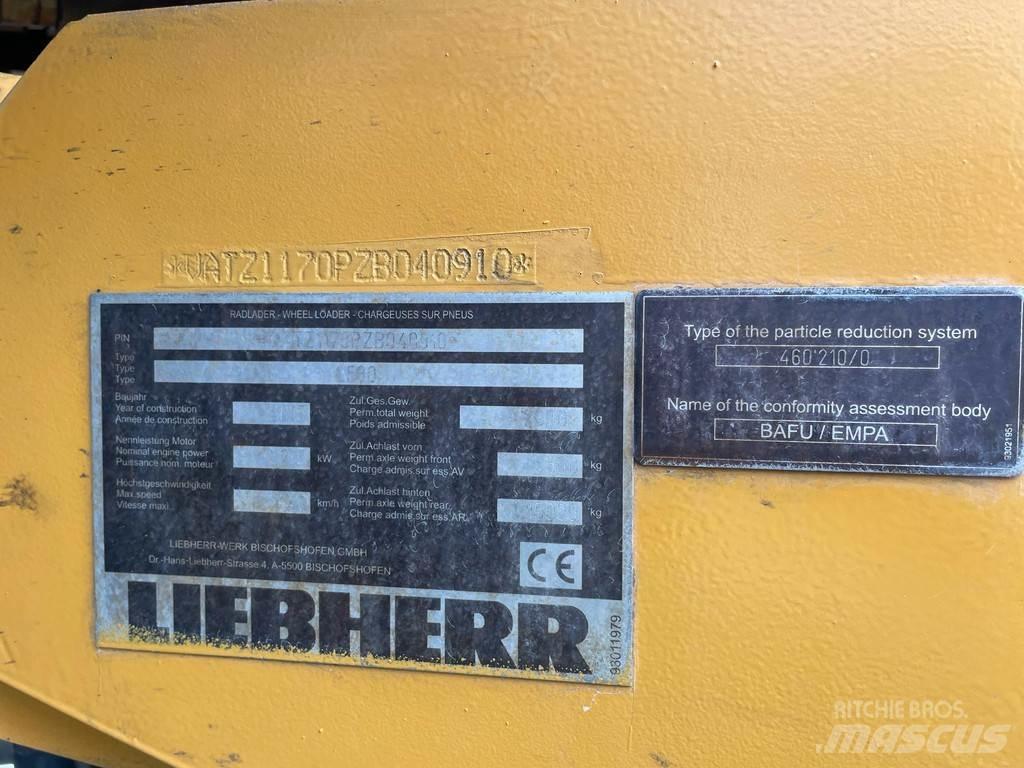 Liebherr L580 Naudoti ratiniai krautuvai