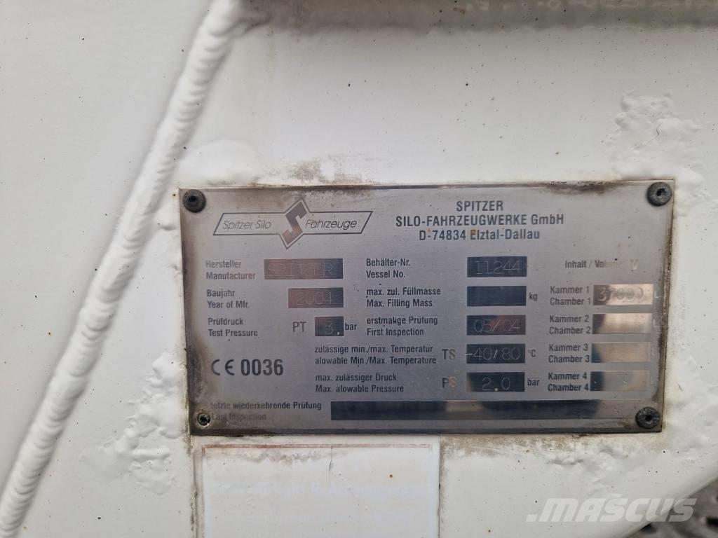 Spitzer SF 2737/2 P Cisternos puspriekabės