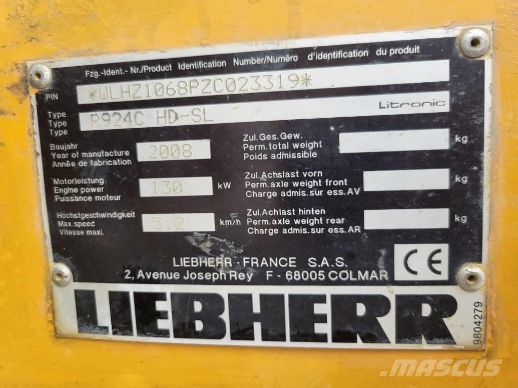 Liebherr R924 C SL Vikšriniai ekskavatoriai