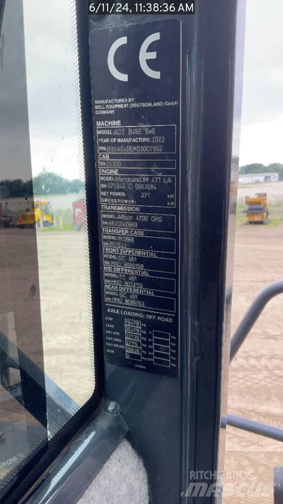 Bell B45E Karjeriniai savivarčiai