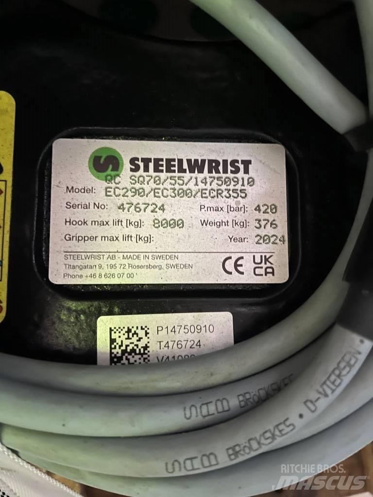 Steelwrist S70 Greito sujungimo jungtys