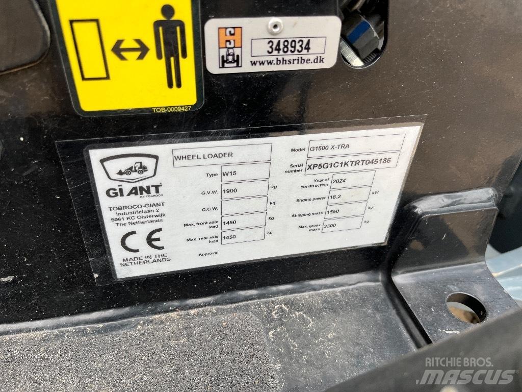 GiANT G 1500 X-tra Naudoti ratiniai krautuvai