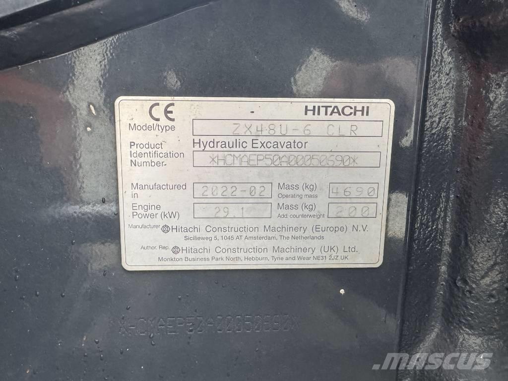 Hitachi ZX 48 U-6 Mini ekskavatoriai < 7 t