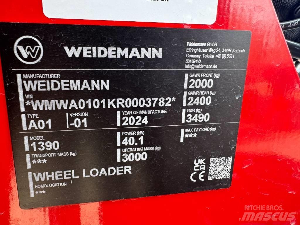 Weidemann 1390 Krautuvai su šoniniu pasukimu