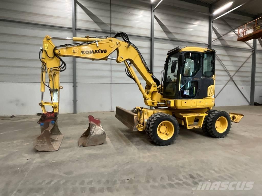 Komatsu PW 98 MR-8 Ratiniai ekskavatoriai