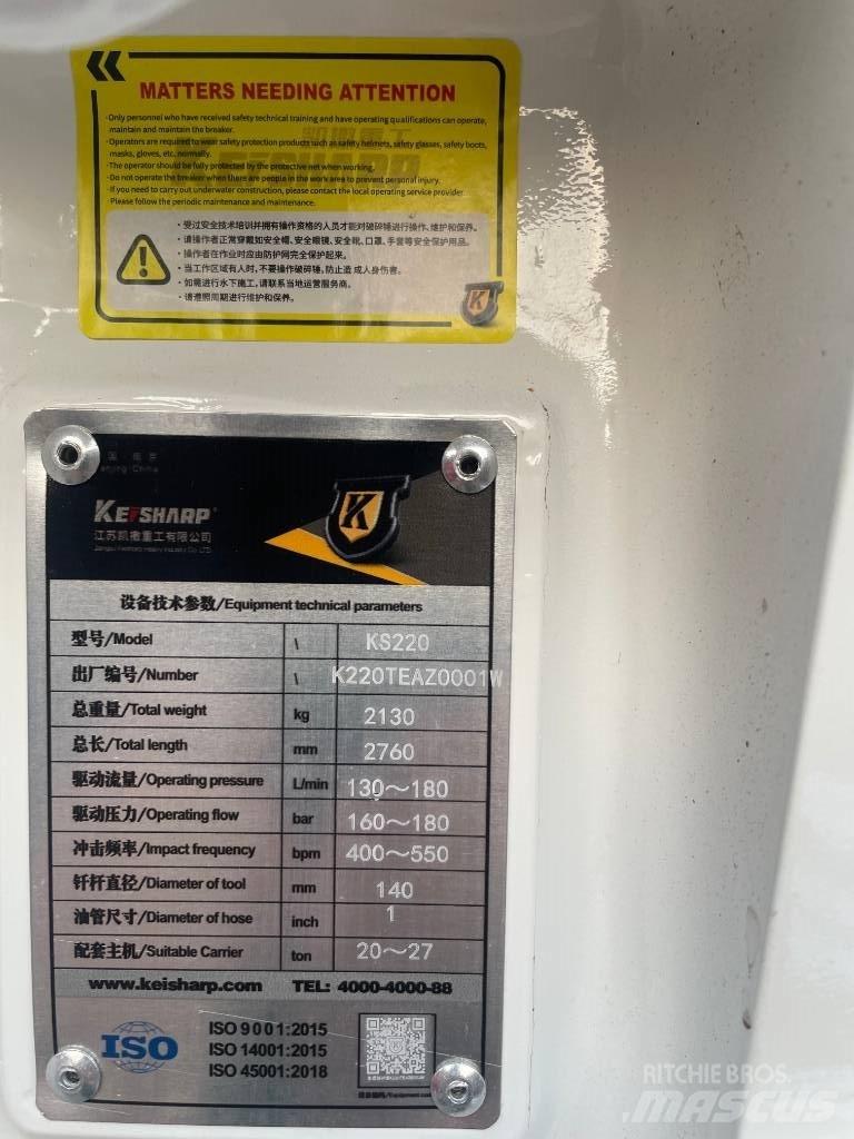  keischarp ks80 Hidrauliniai kūjai / Trupintuvai