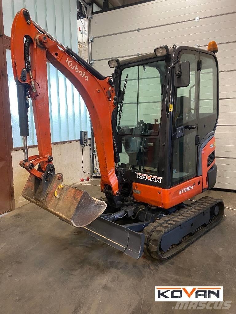 Kubota KX 018-4 Mini ekskavatoriai < 7 t