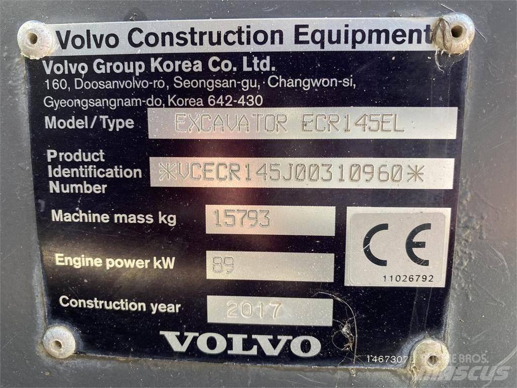 Volvo ECR145EL Vikšriniai ekskavatoriai