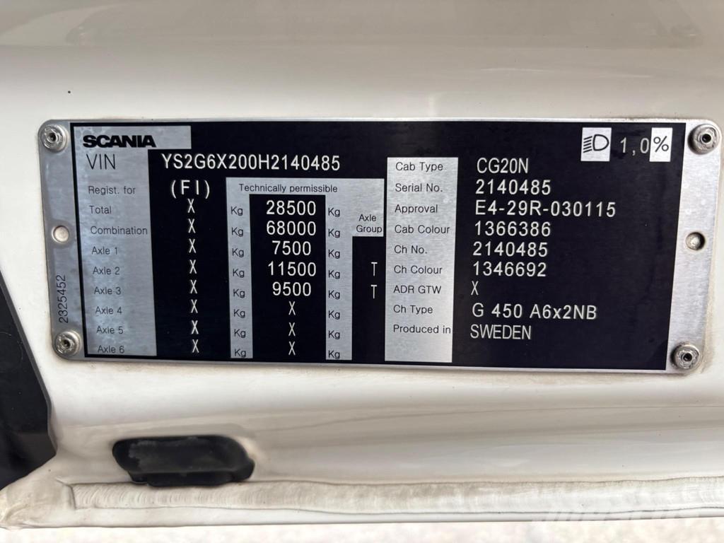 Scania G450 6x2 Naudoti vilkikai