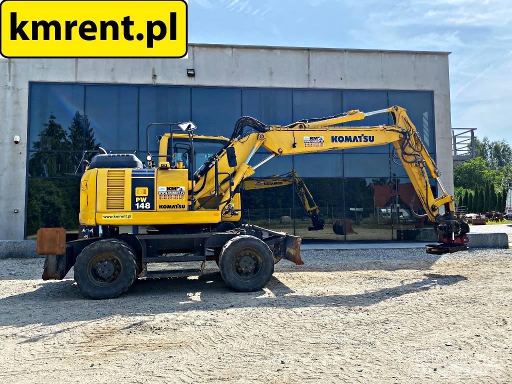 Komatsu PW 148-8 Ratiniai ekskavatoriai