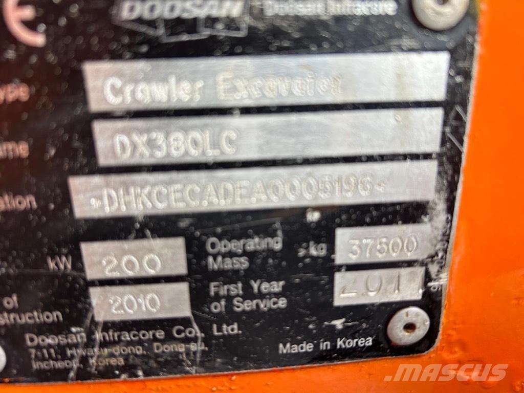 Doosan DX 380 LC Vikšriniai ekskavatoriai