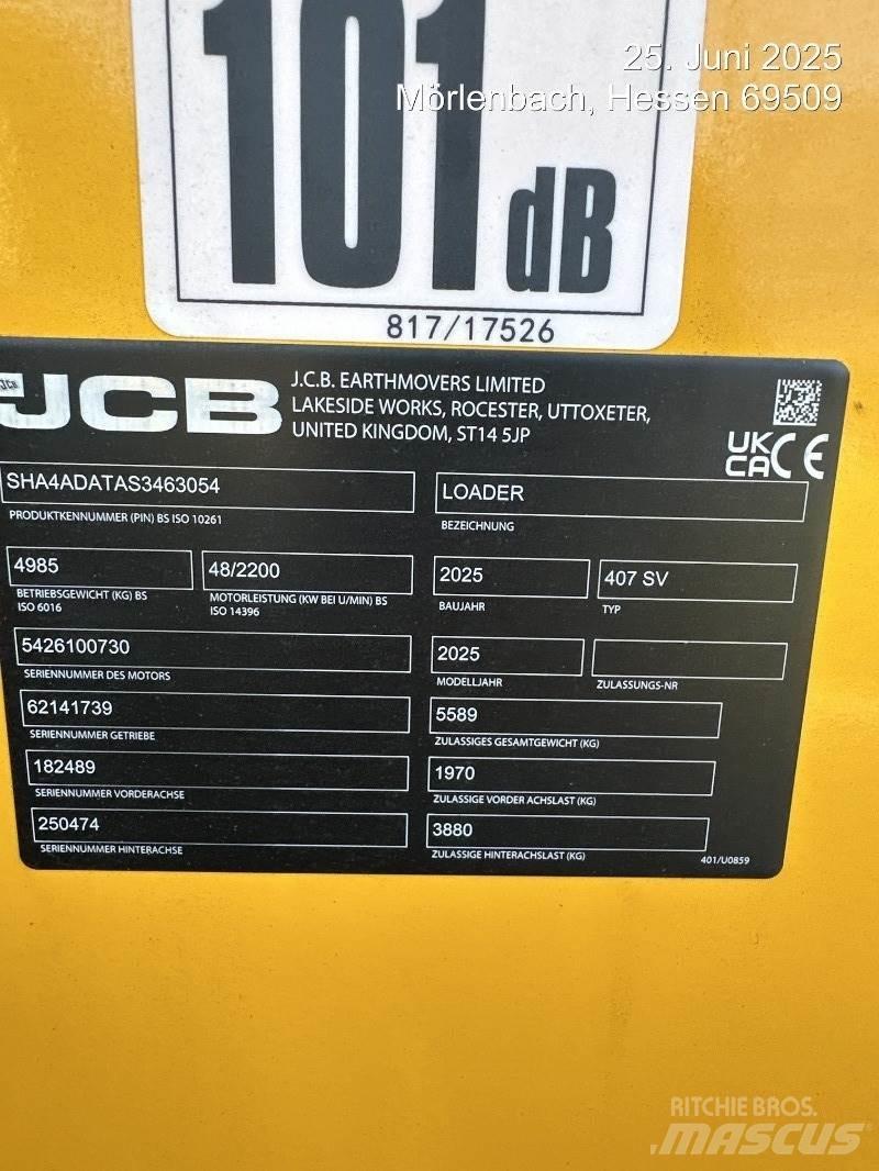 JCB 407 Naudoti ratiniai krautuvai