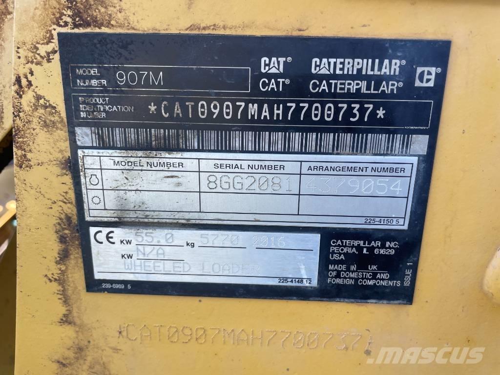 CAT 907 M Naudoti ratiniai krautuvai