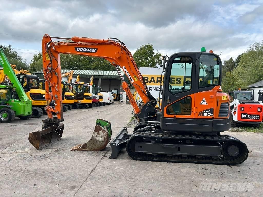 Doosan DX 80 R Vidutinės galios ekskavatoriai 7-12 t