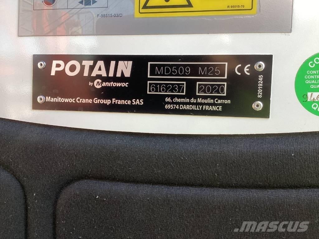 Potain MD509 Bokštiniai kranai
