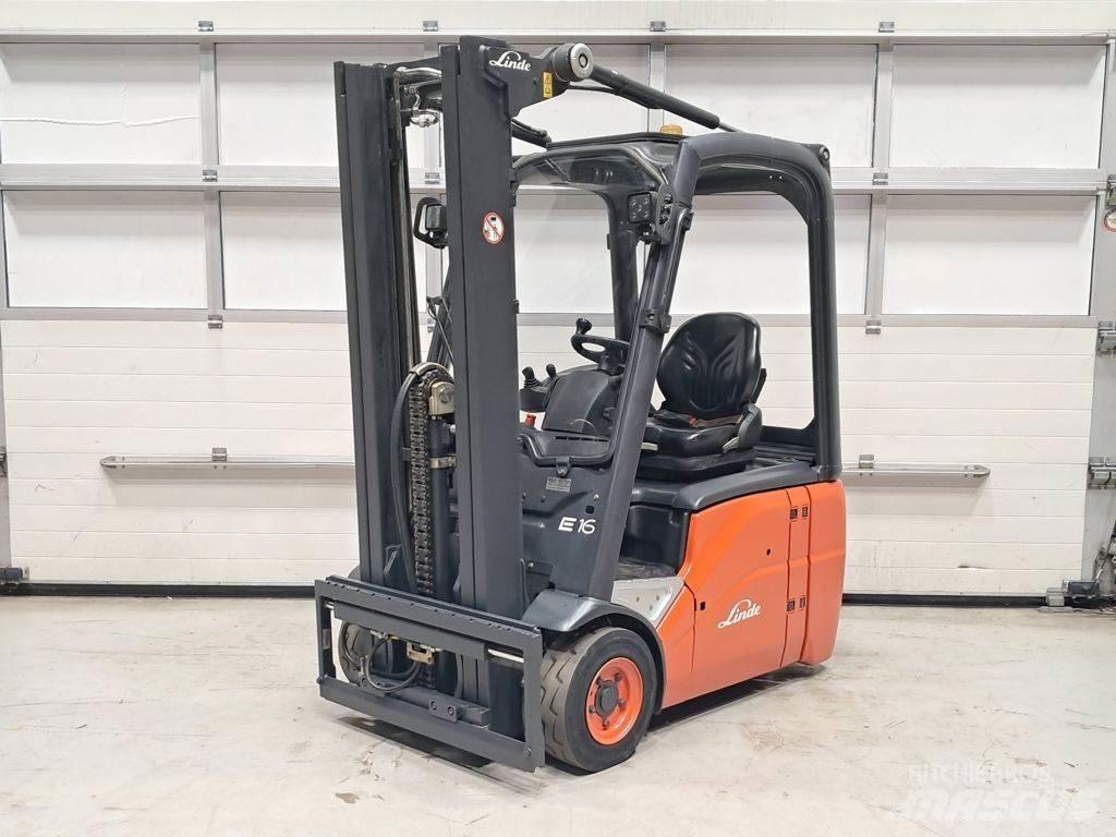 Linde E16C-01 Elektriniai šakiniai krautuvai