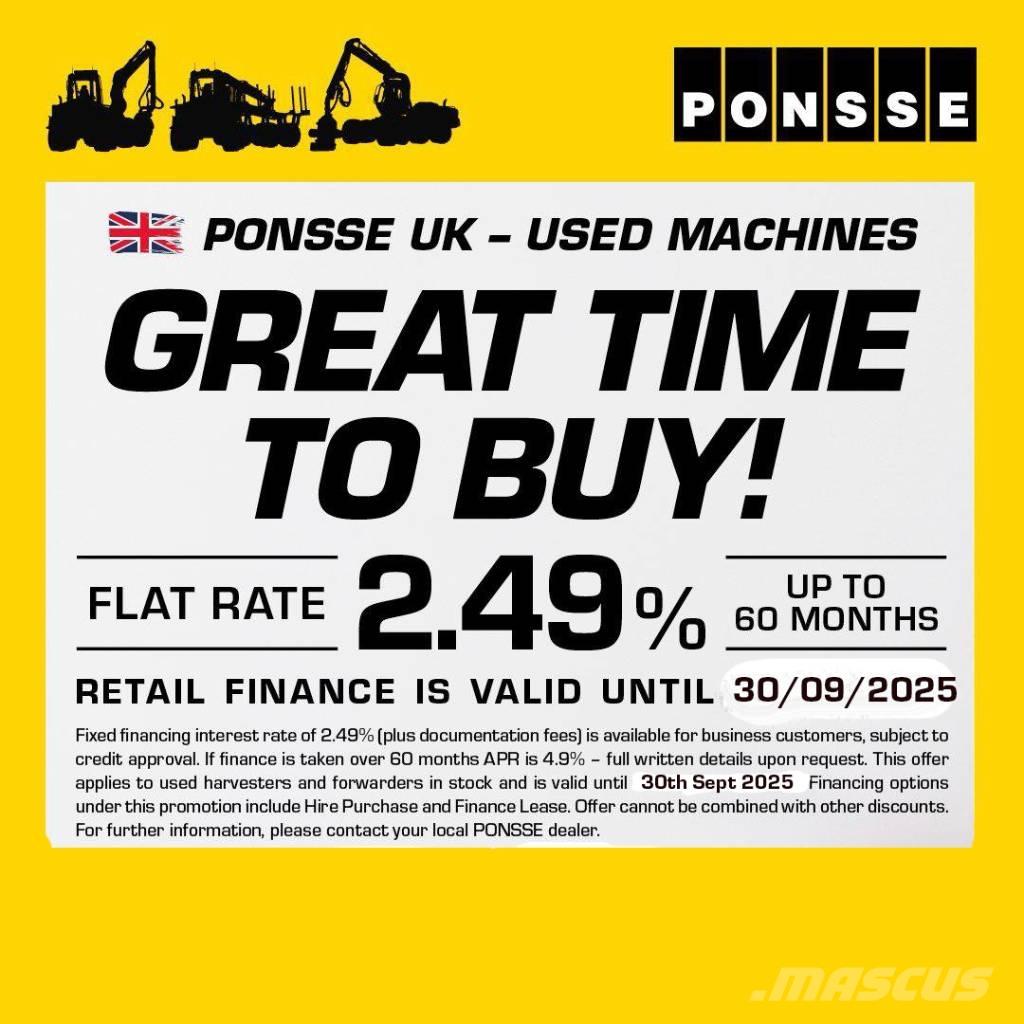 Ponsse Ergo 8W Miško technika (Harvesteriai)