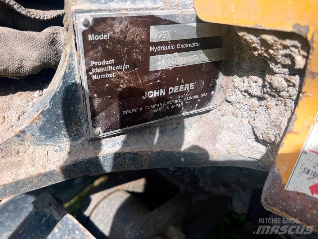 John Deere 26G Mini ekskavatoriai < 7 t