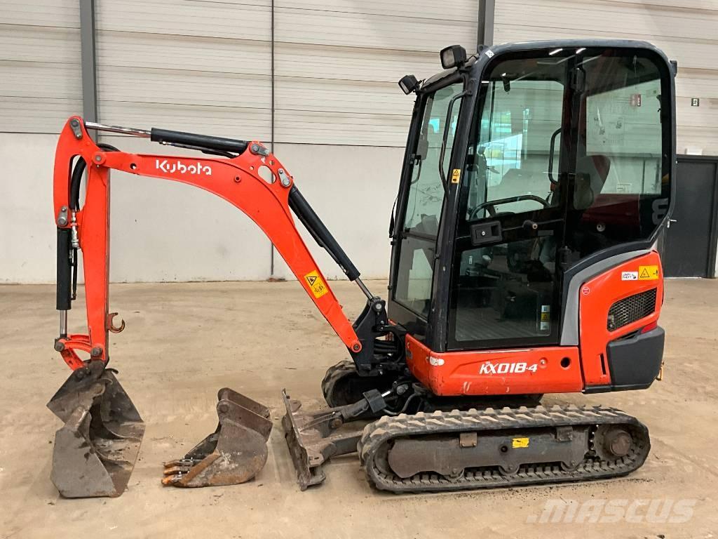 Kubota KX 018-4 Mini ekskavatoriai < 7 t