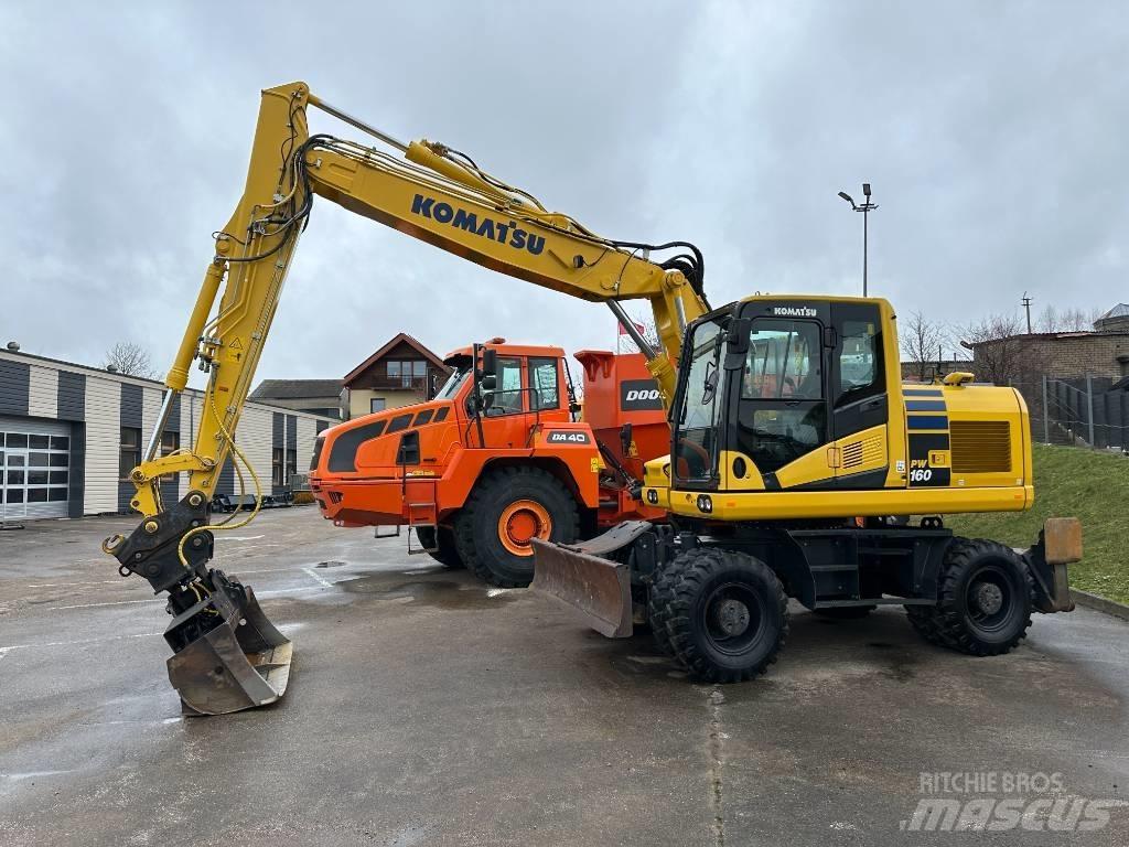 Komatsu PW160-11 Ratiniai ekskavatoriai