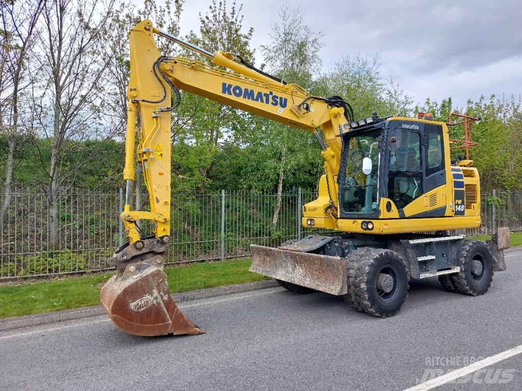 Komatsu PW148-11 Ratiniai ekskavatoriai