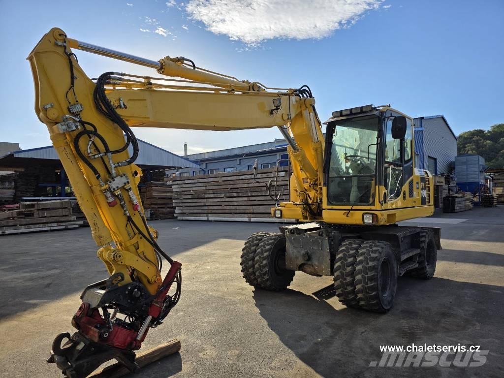 Komatsu PW 160 Ratiniai ekskavatoriai