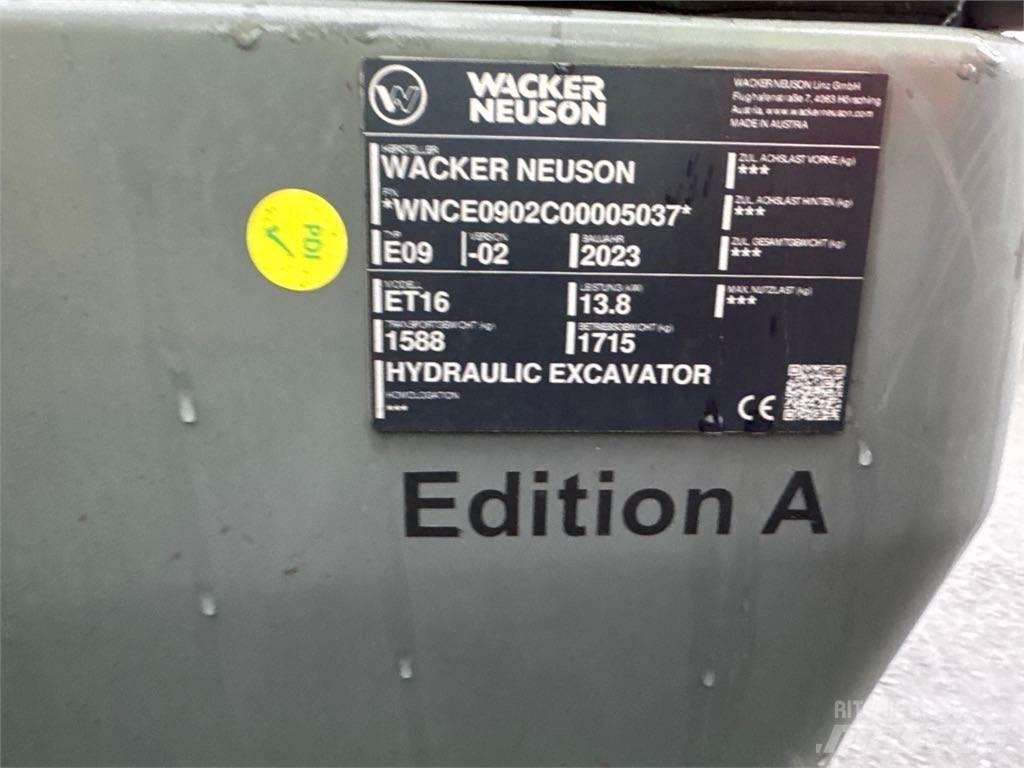 Wacker Neuson ET16 Vikšriniai ekskavatoriai