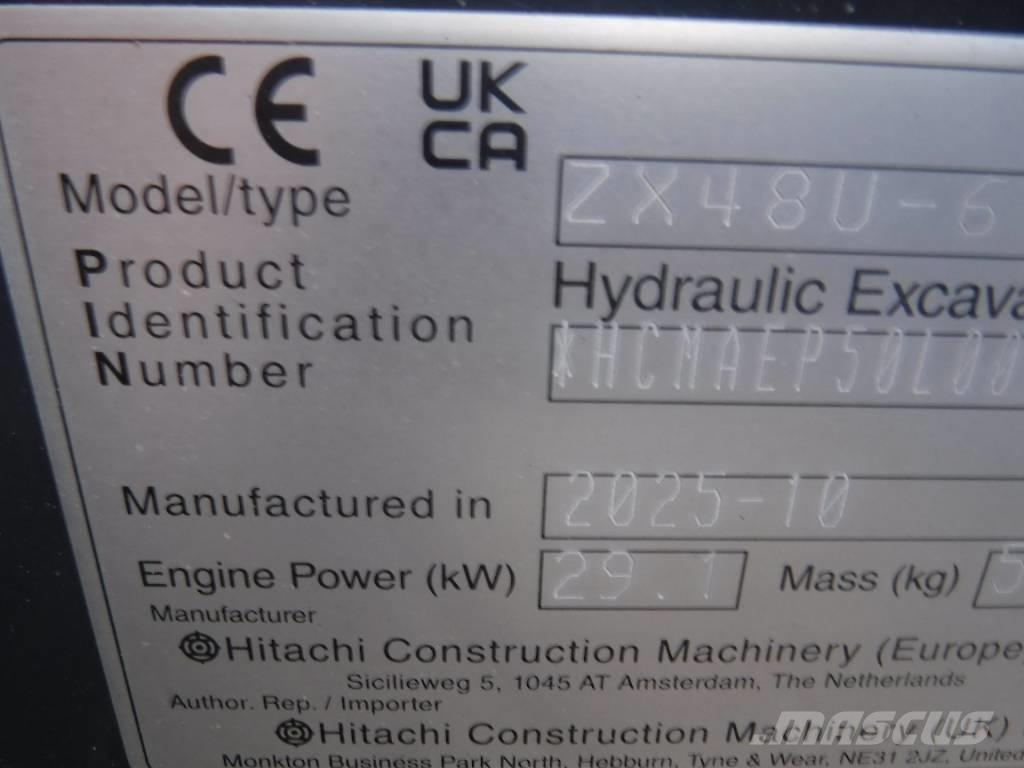 Hitachi ZX 48 U-6 Mini ekskavatoriai < 7 t