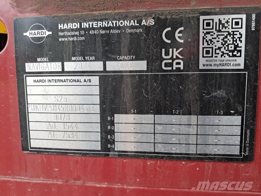 Hardi Navigator 40i Prikabinami purkštuvai