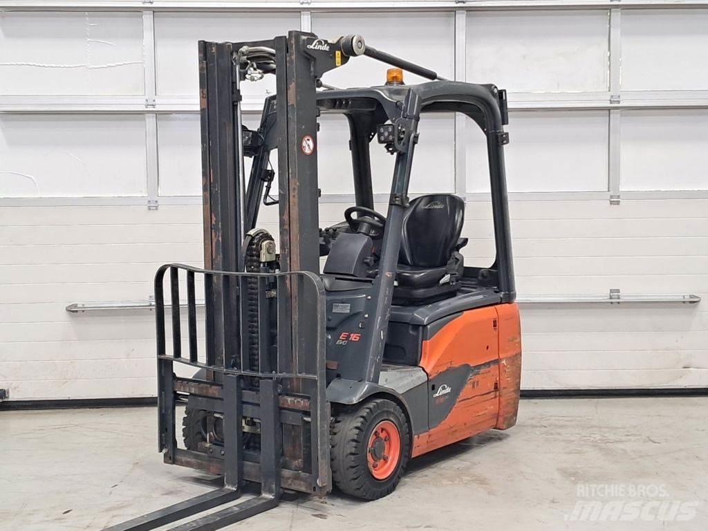 Linde E16C-02 Elektriniai šakiniai krautuvai