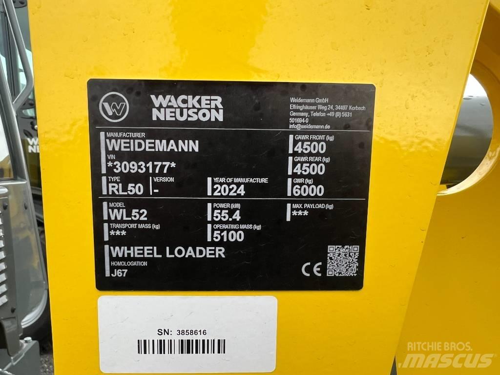 Wacker Neuson WL 52 Naudoti ratiniai krautuvai