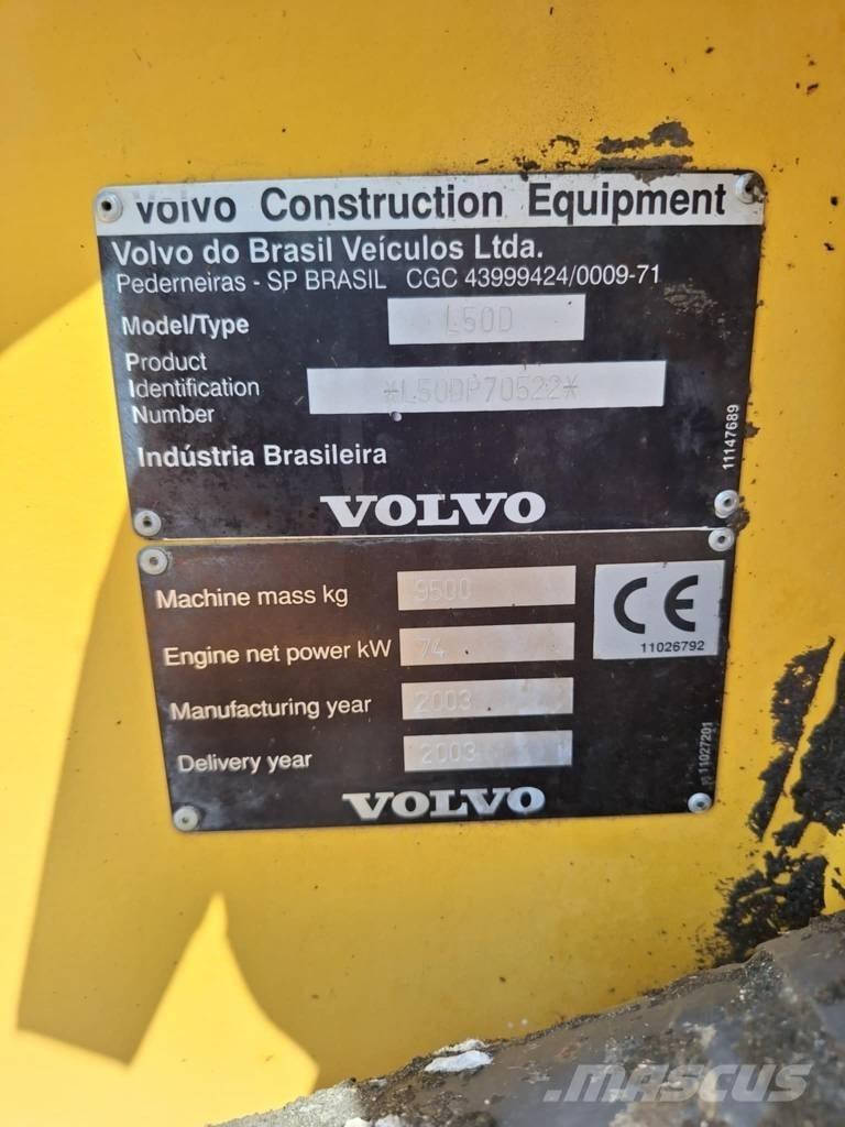 Volvo L 50 D Naudoti ratiniai krautuvai