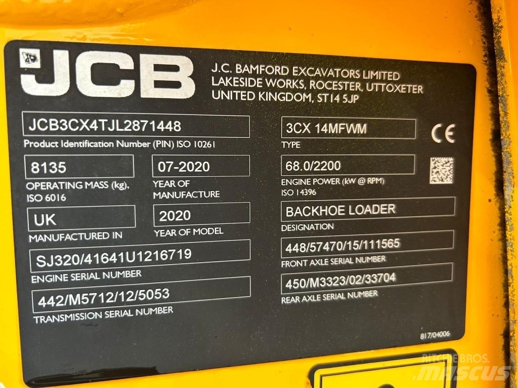 JCB 3CX Air Con Ekskavatoriniai krautuvai