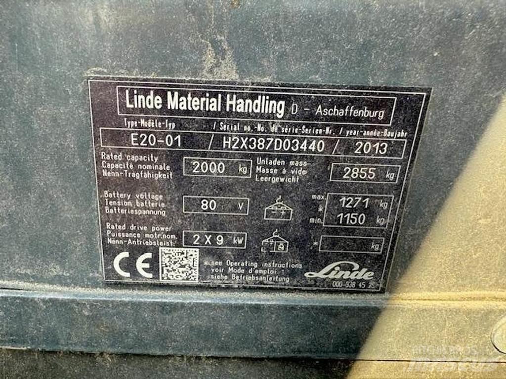 Linde E20-01 Šakiniai krautuvai - Kita