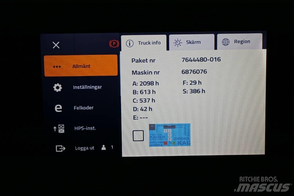 Toyota RRE140HE Šakiniai krautuvai su prailgintu keltuvu