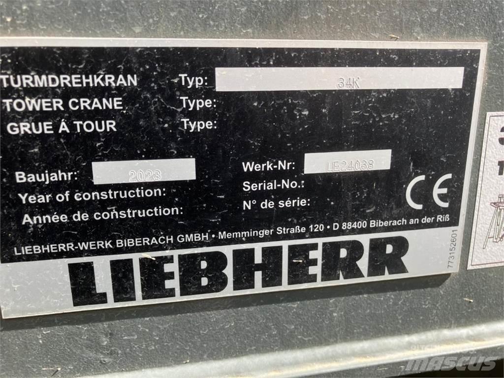 Liebherr 34K Bokštiniai kranai