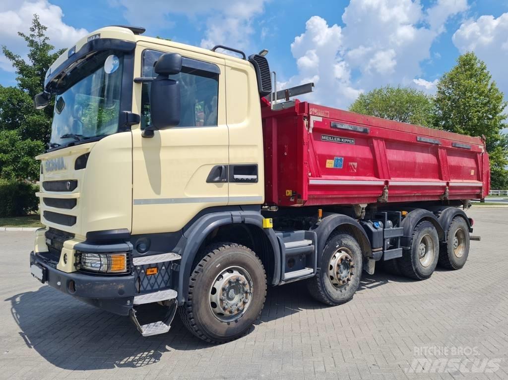 Scania G490 8X4 Savivarčių priekabų vilkikai