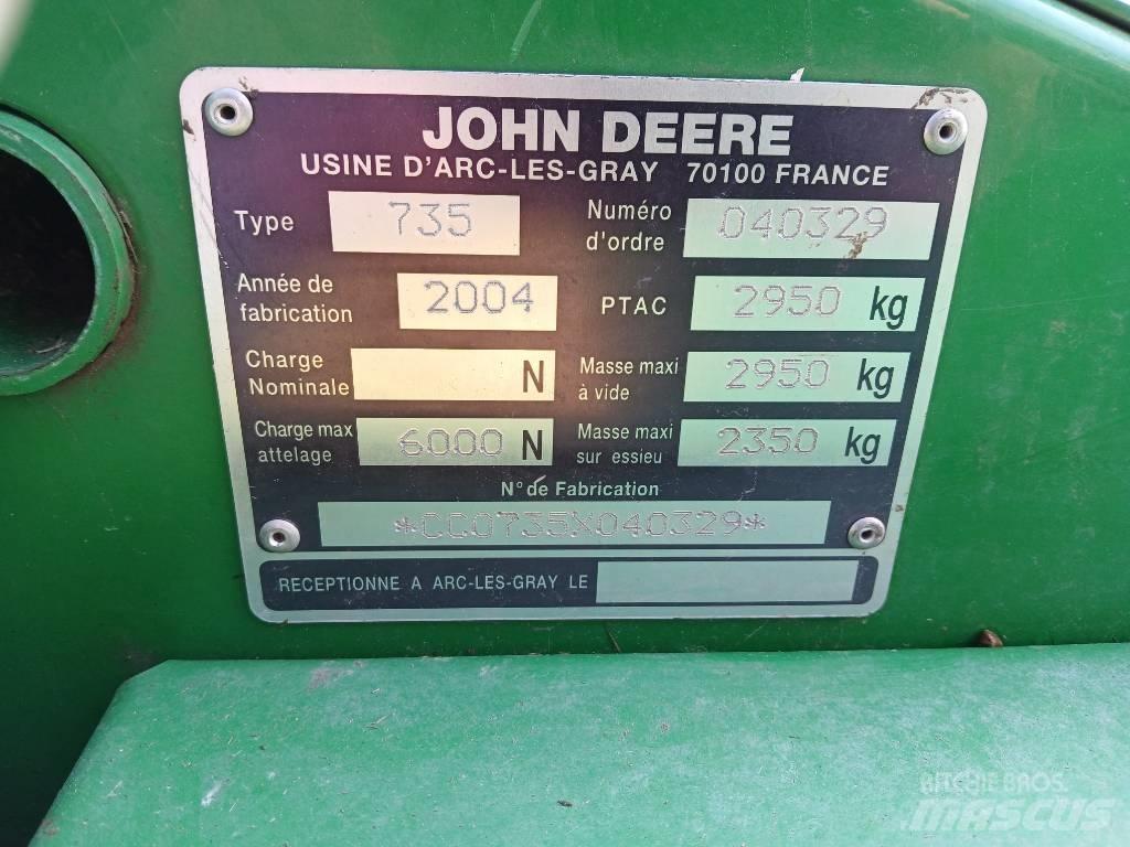John Deere 735 Formuojančios žoliapjovės