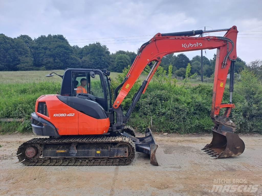 Kubota KX 080-4 Vidutinės galios ekskavatoriai 7-12 t