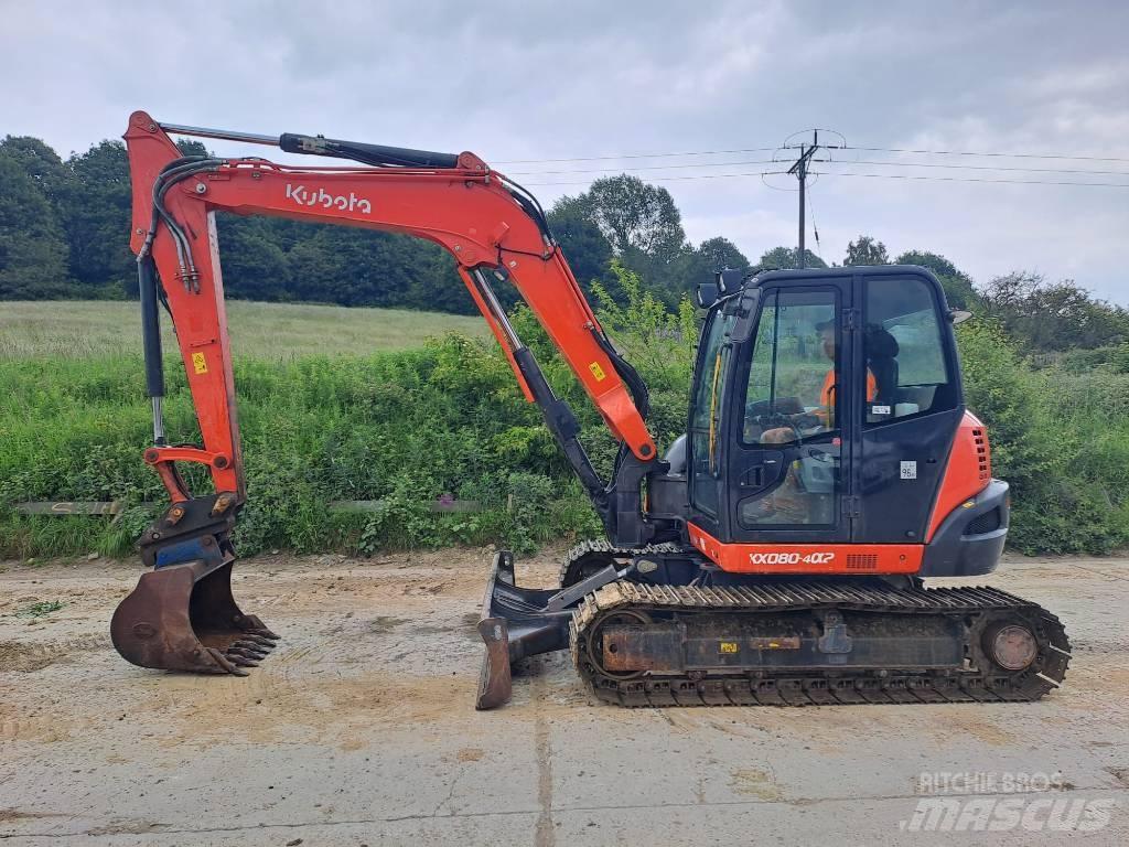 Kubota KX 080-4 Vidutinės galios ekskavatoriai 7-12 t