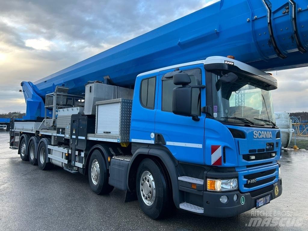Scania P 450 Ant vilkikų montuojamos kėlimo platformos