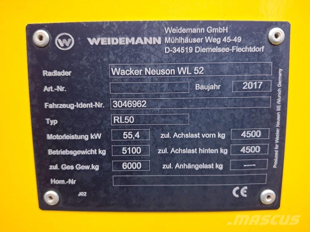 Wacker Neuson WL 52 Naudoti ratiniai krautuvai