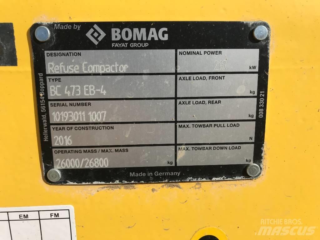 Bomag BC473EB-4 Vieno būgno volai