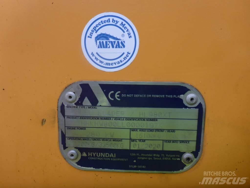 Hyundai HL980XT Naudoti ratiniai krautuvai