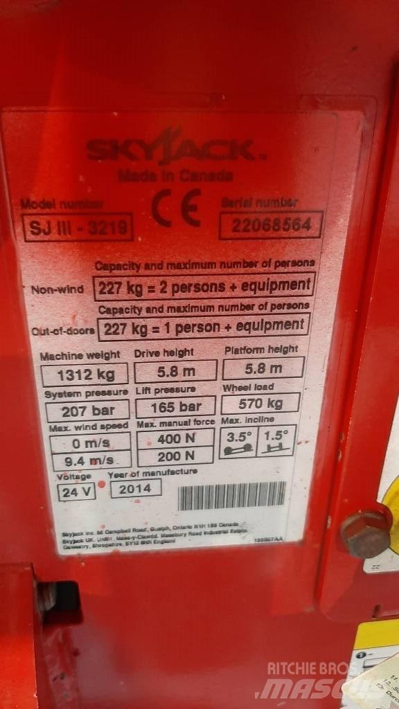 SkyJack SJIII 3219 Žirkliniai keltuvai