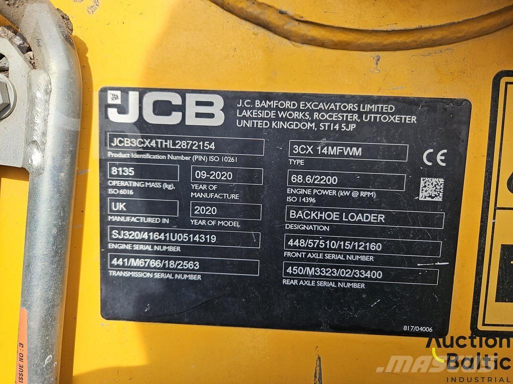 JCB 3 CX 14MFWM Ekskavatoriniai krautuvai