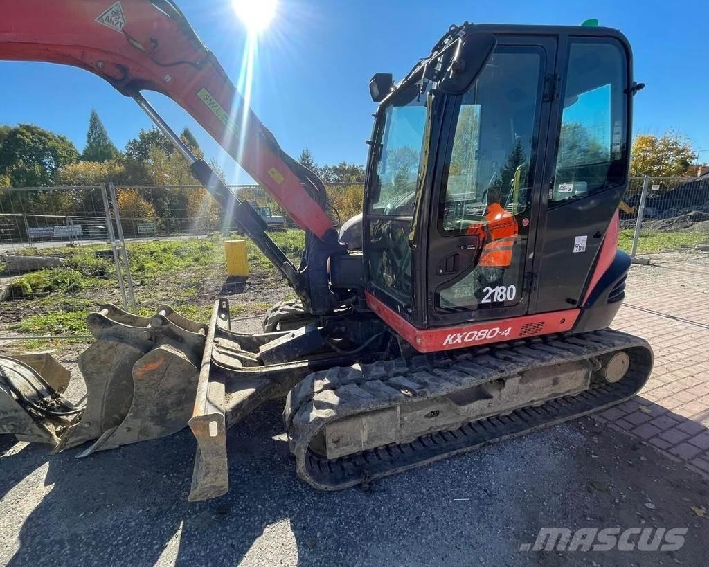 Kubota KX-080-4 Mini ekskavatoriai < 7 t